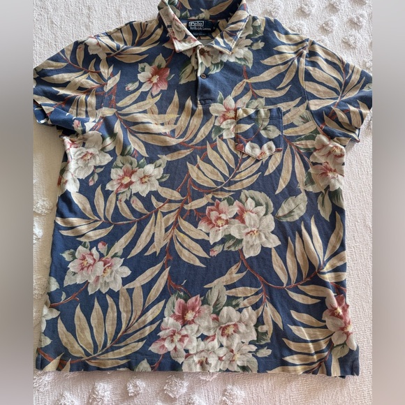 Polo Ralph Lauren Other - Vintage Polo Ralph Lauren Shirt Men XL Polo Floral Hawaiian Hibiscus
